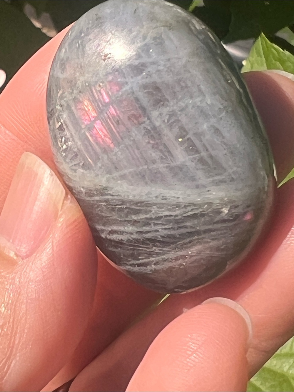 Labradorite (10) palmstone | crystal